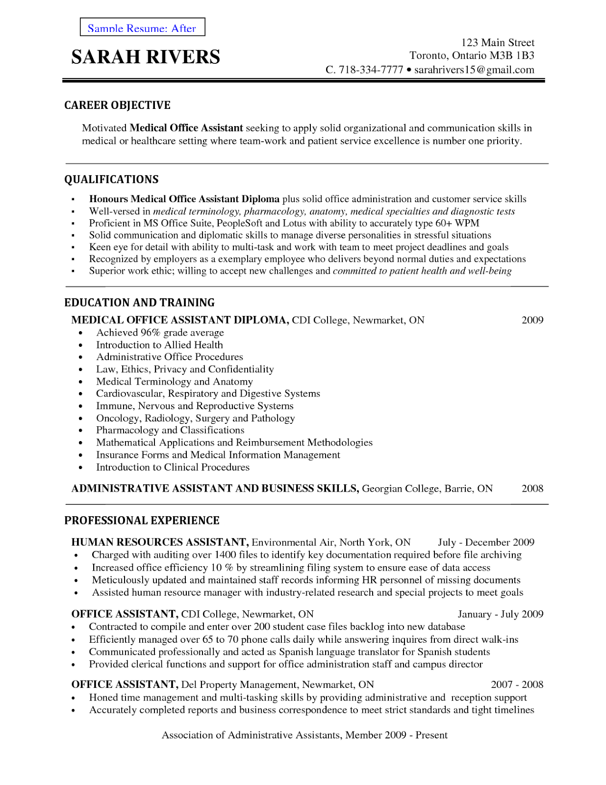 Contract support specialist resume